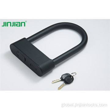 China Waterproof shear resistance fingerprint bike smart U lock Factory